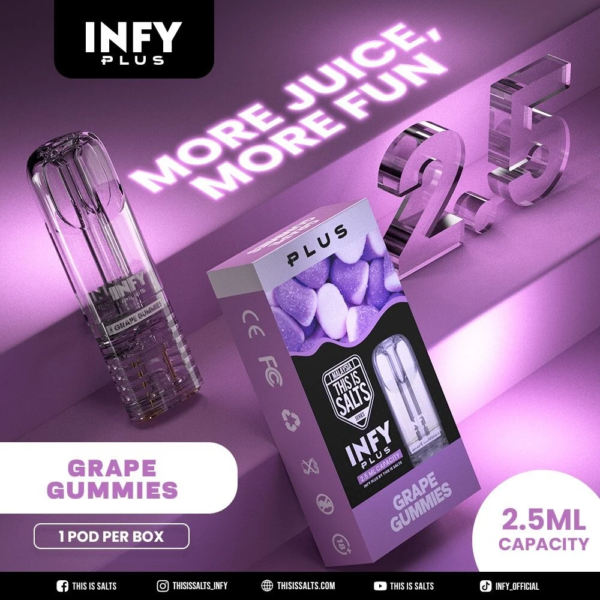 INFY Plus Grape Gummise